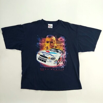 Vintage 90's Chase Authentics Mark Martin Nascar T Shirt Size XXL Valvoline