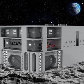 MOC-153410 Sci-Fi Interstellar War Fighter Hangar Model 7805 Piece 