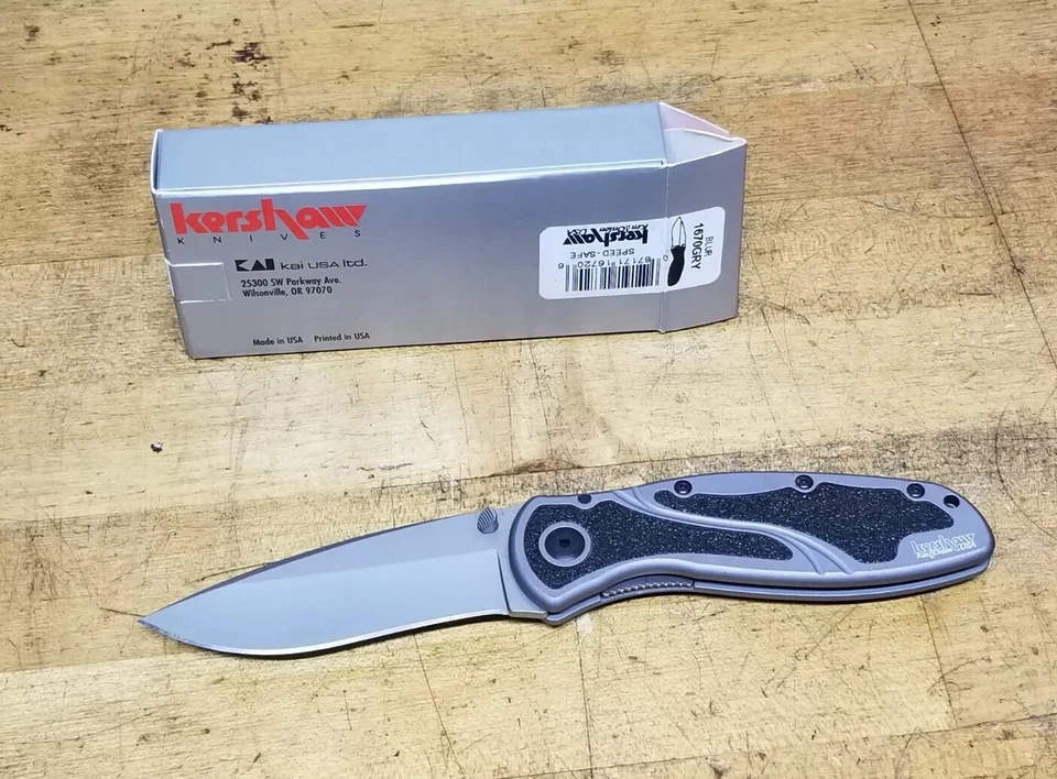 Kershaw Blur 1670GRY Assisted Folding Pocket Knife with Box - Image 4 of 4