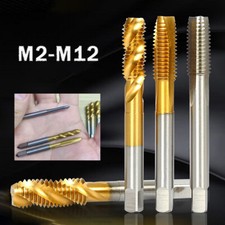 Machine Taps Metric HSS Steel Spiral / Straight Flute Tap M2,2.5,3,4,5,6,8,10,12