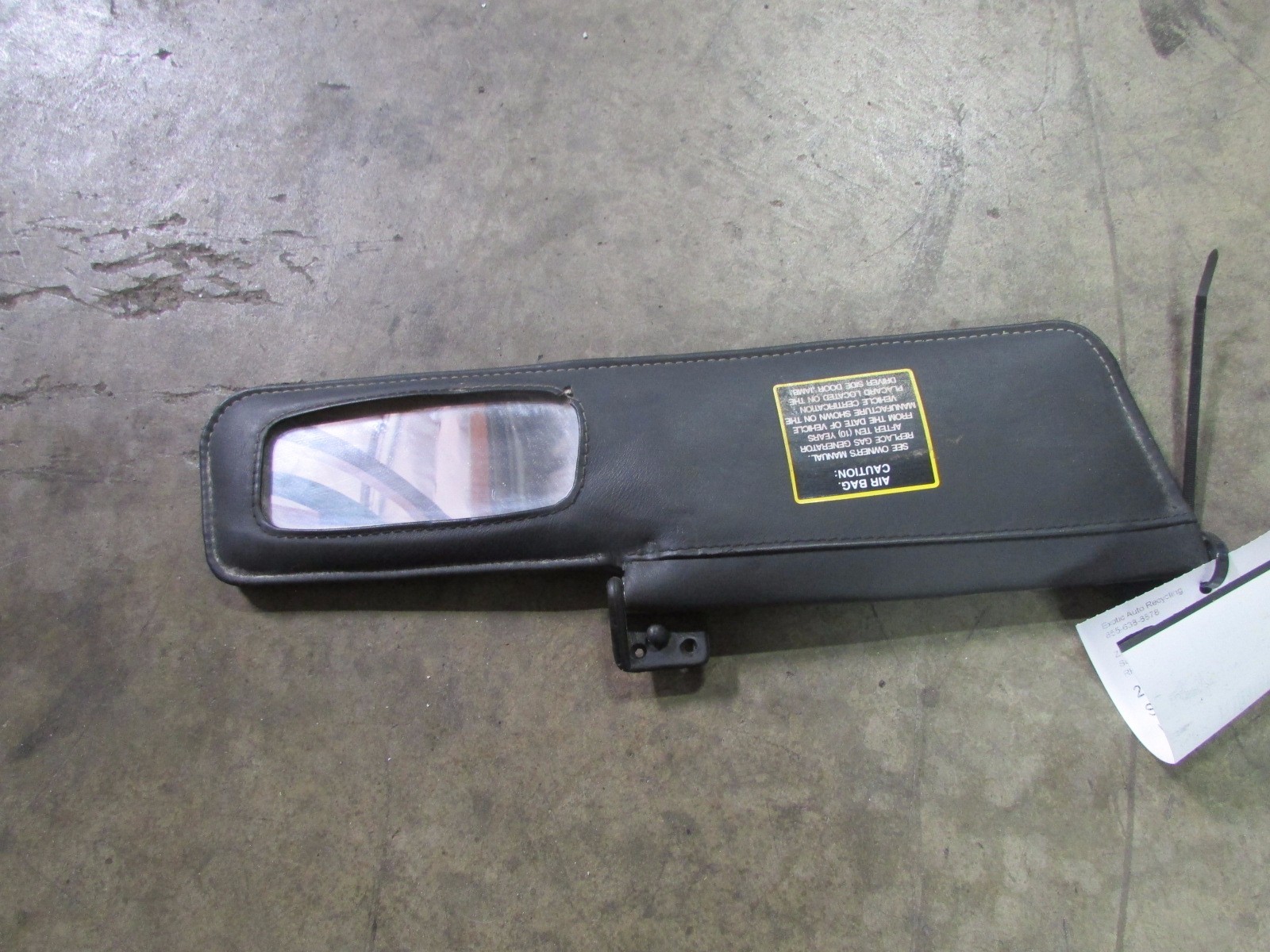 Ferrari 348, 355, RH Sun Visor, Black, Spider, P/N 63921900, Used
