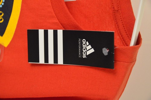 New Adidas Spain Espana National Soccer Team T-Shirt Kids XL Red Football - Picture 5 of 7