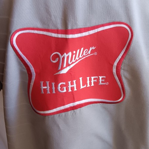 XL Vintage Shirt Miller High Life Uniform Work Shirt 1990's Embroidered Patch - Picture 5 of 6