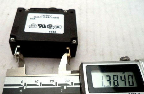 ETA 8340-F Series 240VAC 80VDC 50AMP Circuit Breaker, pn 8340-F110-K4T1-K8H0 - Picture 6 of 8
