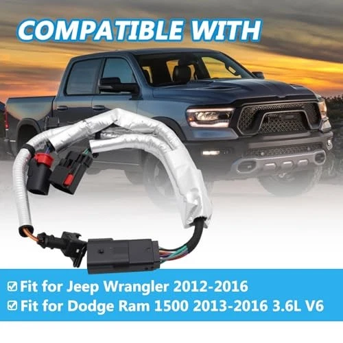 68085202AC Ignition Knock Detonation Sensor Harness Wrangler 2012-2016 Ram 1500 - Image 2 of 4