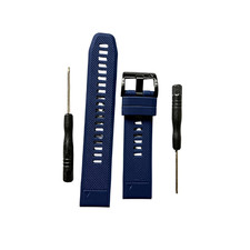 General Brand Silicone Band Strap for Garmin Fenix 5, Dark Blue, 22mm