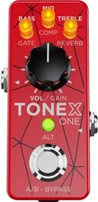 IK Multimedia TONEX One Brown Sound Limited Edition Multi-Effects Pedal, Red