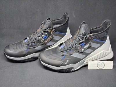 Adidas Terrex Hyperblue Mid RRDY Black Grey Blue Mens Size 10.5 Shoes FZ3399 NBY