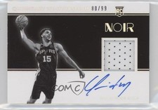 2019-20 Noir Rookie Black and White 80/99 Quinndary Weatherspoon Patch Auto 0r5l