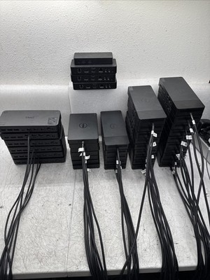 Lot of 40 Dell Docking Stations WD19S WD19TBS WD22TB4 K17A K20A D3100 D1000