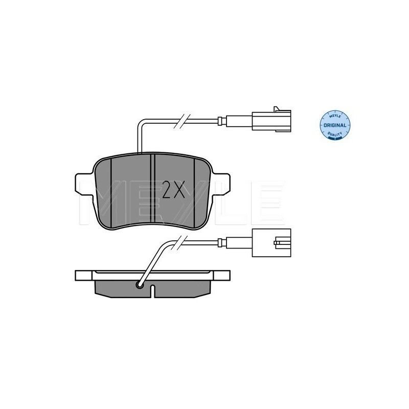 MEYLE 025 251 5617 Brake Pads Set Rear for Alfa Giulietta