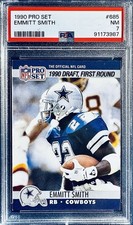 1990 Pro Set - Draft Emmitt Smith #685 ROOKIE CARD - PSA 7 NM - Dallas Cowboys. rookie card picture