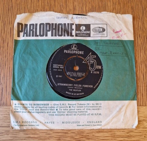 The Beatles - Strawberry Fields Forever / Penny Lane 7" single vinyl UK 1967