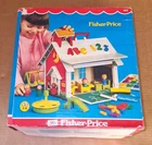 Vintage '80 Fisher Price Little People #923 Play Family SCHOOL 100% Complete Box