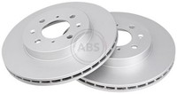 2X Bremsscheibe Vorne Abs 16039 FÜR Honda Lotus Mg Rover