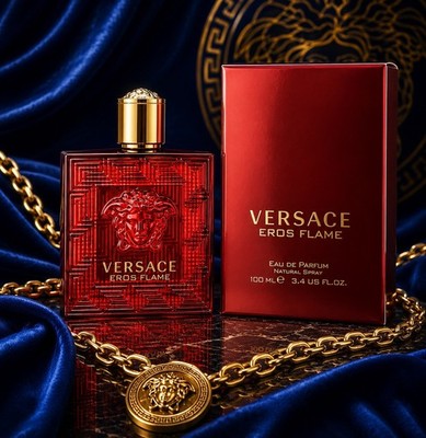 Versace Eros Flame by Versace 3.4 oz EDP Cologne for Men Brand New Tester
