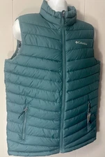 New! Columbia Slope Edge Vest Thermal Reflective Omni-Heat Full Zip Mens MEDIUM