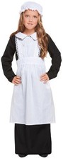 Victorian Girls Fancy Dress Poor Maid Dickens Book Day Week Kids Childs Costume