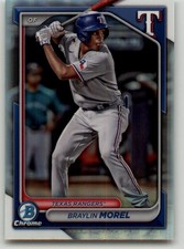 2024 Bowman Draft Braylin Morel Chrome Refractor #BDC-169 Texas Rangers