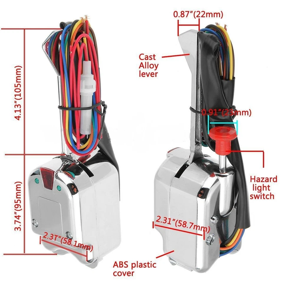 For Polaris Ranger General RZR Universal UTV Turn Signal Horn Street Legal Kit - Image 3 of 4