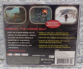 Video Game Sega Dreamcast Omikron The Nomad Soul NEW SEALED Jewel #1