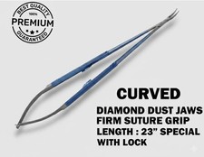 Titanium Micro Castroviejo Needle Holder 23" Curved tip surgical instruments