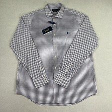 NWT Polo Ralph Lauren Shirt Men's XL Check Classic Fit Performance Wicking