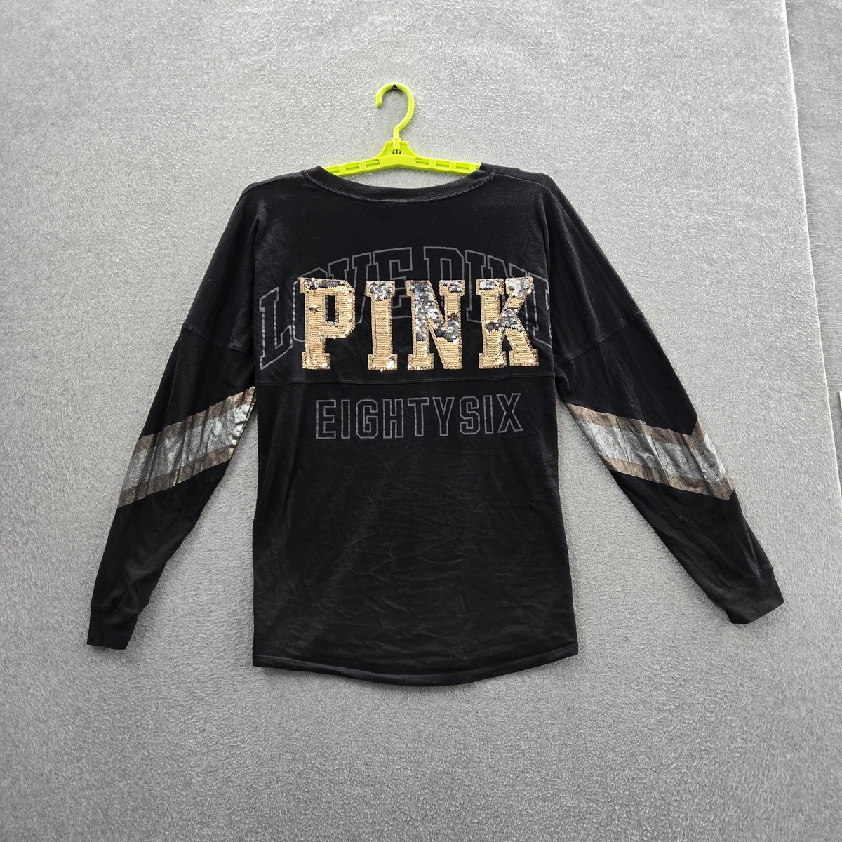 Tee Shirt Victorias Secret Rose Bling Holiday Holla Daze Neuf Avec