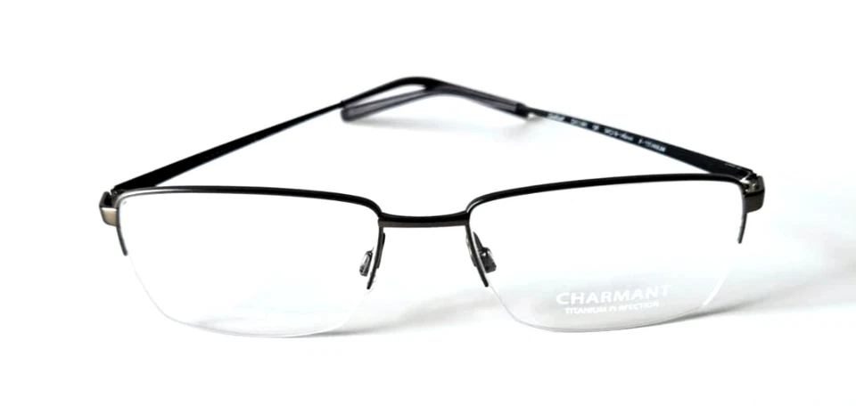 MARCOS DE GAFAS CHARMANT CH11441 GR UNISEX NUEVOS AUTÉNTICOS MEDIO BORDE 54-18-140 Foto 2 de 4