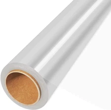 50' Long X 35” Wide Clear Cellophane Wrap Roll - 3 Mil Thicker Cellophane Roll, 