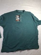Vintage Looney Tunes Bugs Bunny Tasmanian Devil Wile E Coyote Henley Shirt XL