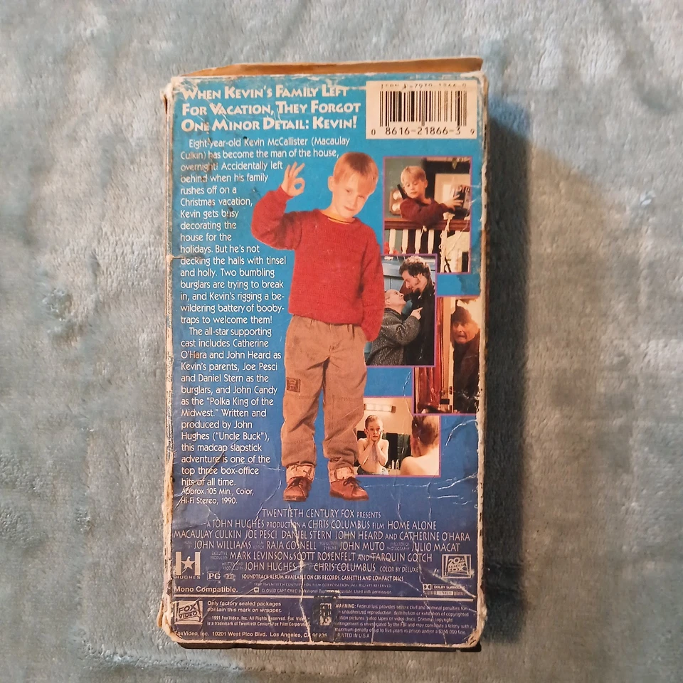 Home Alone (VHS, 1991) Pre-owned Box okay tape great condition - Image 3 of 4