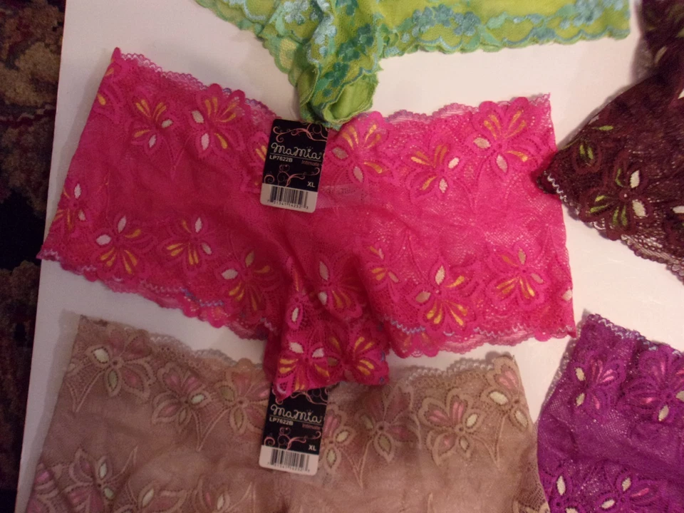 NUEVO CON ETIQUETAS 10 pares de bragas MA MIA íntimas de encaje para mujer TALLA XL NUEVAS CON ETIQUETAS Foto 4 de 4