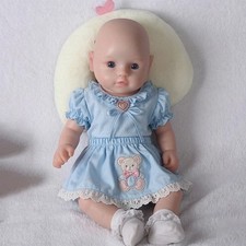 16.5" Open Eyes Doll Platinum Silicone Baby Doll Lifelike Reborn Newborn Girl US