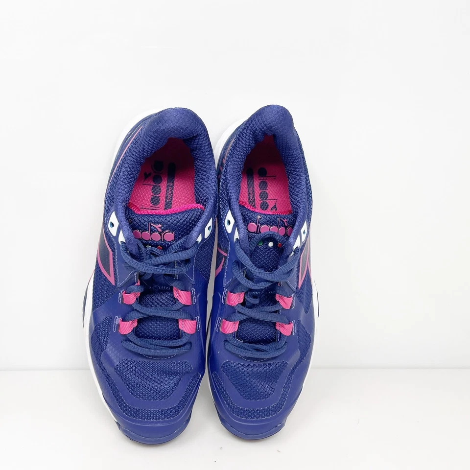 Diadora 女式 Trofeo 2 W AG PKL 101.179105 蓝色跑步鞋运动鞋 7 码 — 第 4/4 张图片