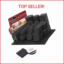 Felt Furniture Pads - 182 Pcs Chair Leg Floor Protectors for Hardwood Floors