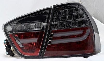 LED Lightbar Rückleuchten Set für BMW 3er E90 Limousine (05-08) in Smoke