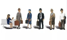 Woodland Scenics HO Scale A1840 Travelers Figures (6) pcs