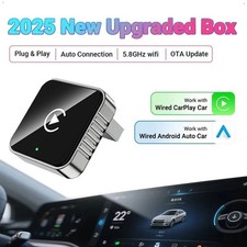 Wireless Carplay Android Auto Adapter USB Car Dongle Connect Box 2 in 1 Mini Box