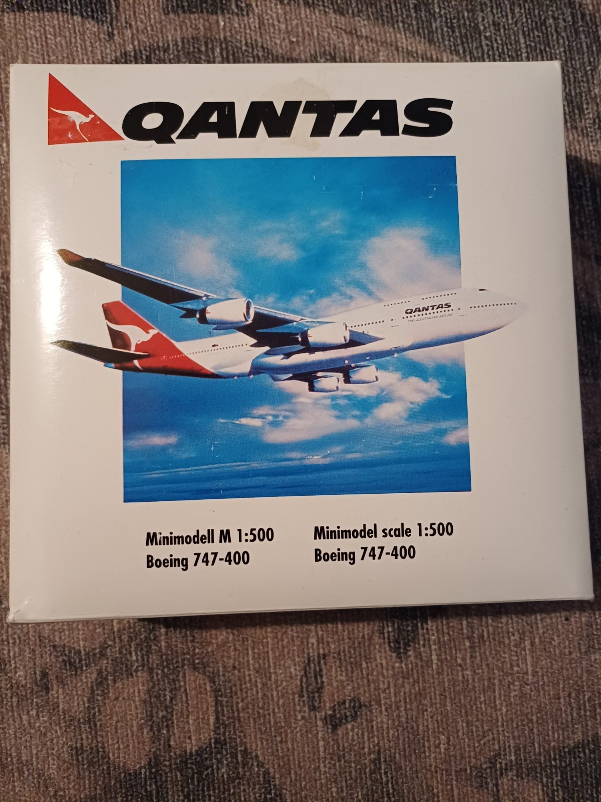 Qantas Boeing 747-400 Minimodel Airplane Figure Model Airlines 1:500