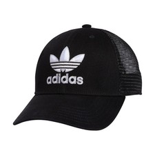adidas Originals Men's Icon Trucker Snapback Cap Black/White/Grey One Size