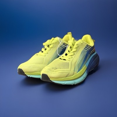 RBX Colorblock Lace Up Low Top Yellow Blue Mesh Athletic Running Sneakers