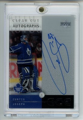 2000-01 Upper Deck Ice - CURTIS JOSEPH - Clear Cut Autographs #CJ LEAFS