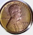 UNC ERROR! 1930 D Penny Lincoln Wheat Cent Penny. FILLED D — photo 1