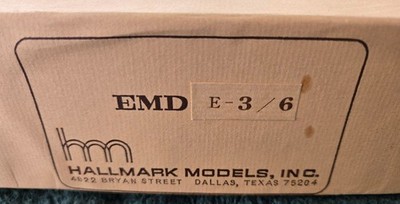 Hallmark Models HO Brass EMD E-3/6 Diesel Loco Set w/OB NO Foam Built by Kumata