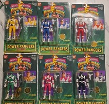 Mighty Morphin Power Rangers Auto Morphin Flip Heads FULL SET Bandai 1994 NEW