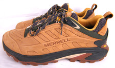 Merrell Moab Speed 2 Tan Leather Waterproof Rugged Trail Shoes J038423 Mens 12