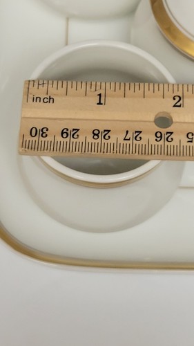 RARE VISTA ALLEGRE VA PORTUGAL 8 SETS POTS DE CREME & SERVING TRAY - Picture 5 of 17