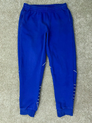 Adidas Sweatpants Men s Medium Royal Blue Big Trefoil Originals Joggers GF0222