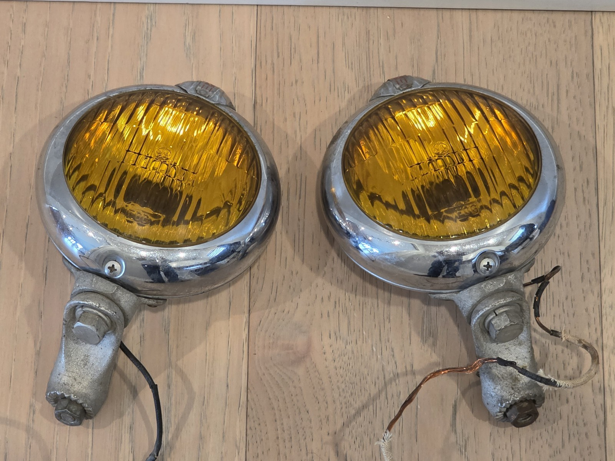 FORD UNITY MFG Co. MODEL H-1 CHROME FOG LIGHTS | eBay
